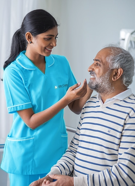Trusted nursing care for the elderly at home, ensuring their safety, comfort, and well-being.
