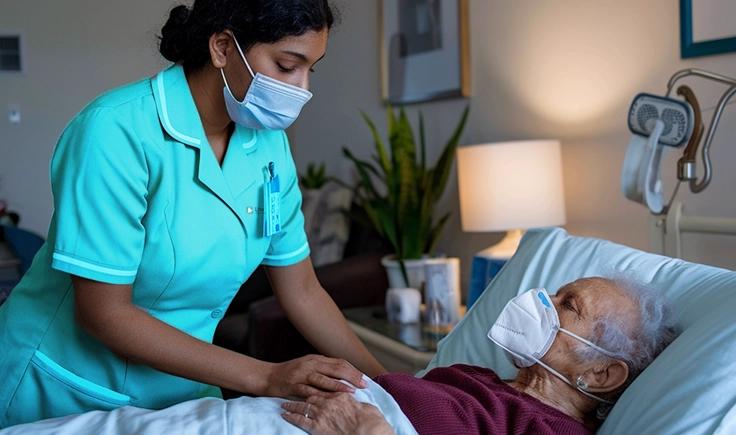 Offering medication management services to support elderly health and well-being at home.